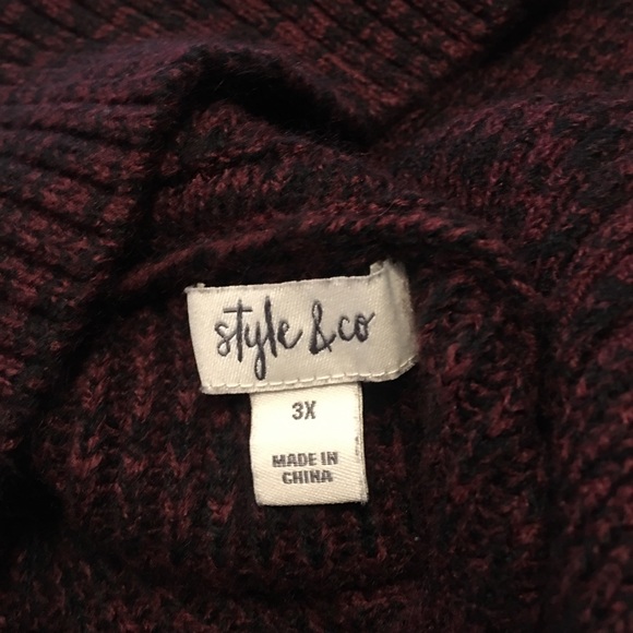 Style & Co Women's Pullover Envelope Neck Sweater - Picture 3 of 6